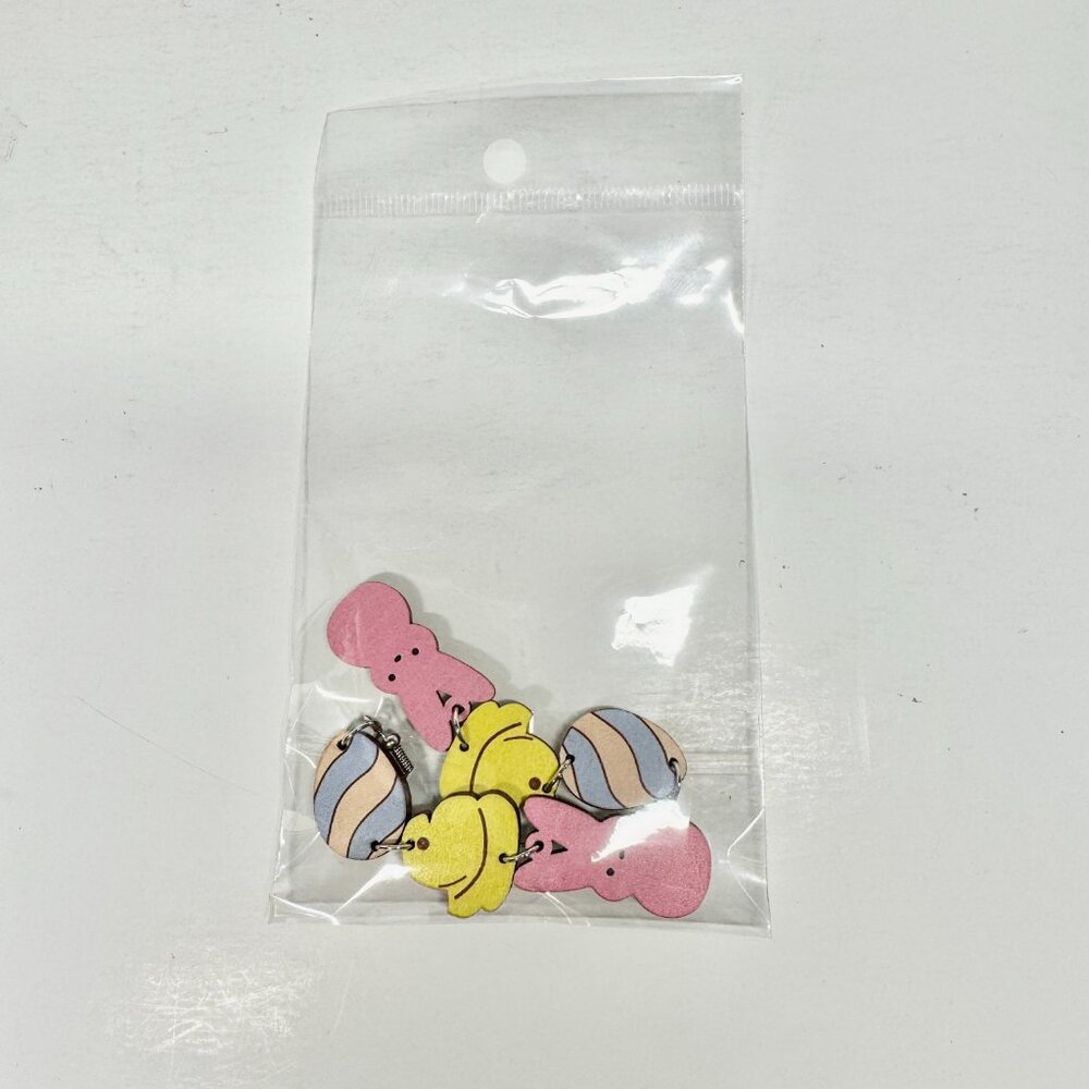 Peeps Earrings - Easter Egg  - Bunny Earrings - Dangling Earrings - New! - Picture 5 of 5